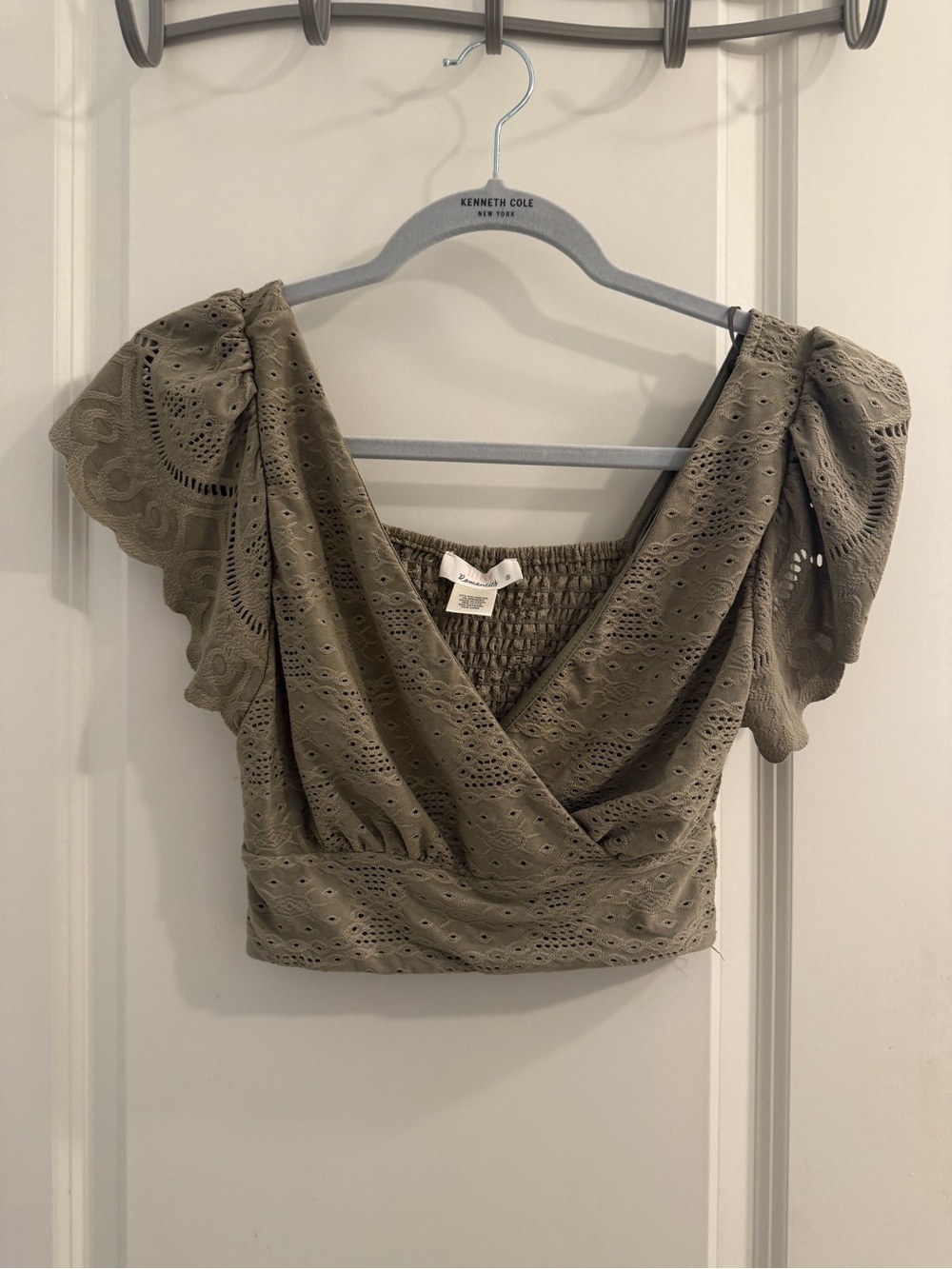 Olive Green Crop Top